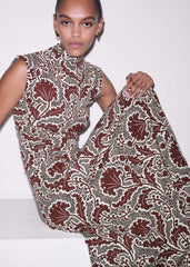 Cinnamon Rising Wildflowers Print Fit + Flare Maxi Dress meandem