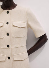 Cream Button Front Maxi Dress meandem