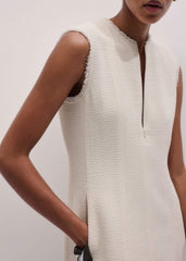Cream Desk-To-Dinner Fit And Flare Maxi Dress meandem