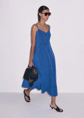 Blue 2-In-1 Fit + Flare Maxi Dress meandem