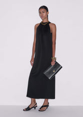 Black Halterneck Maxi Dress meandem