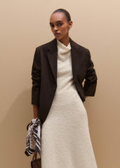 Cream Cowl Neck Fit and Flare Maxi Dress meandem
