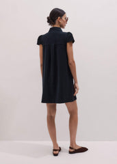 Navy Mini Swing Dress meandem
