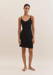 Black Fashion First Aid Slip Dress meandem