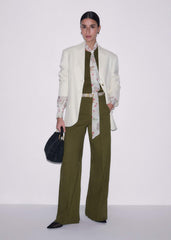 Olive Green Forever Wide-Leg Pant meandem