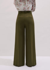 Olive Green Forever Wide-Leg Pant meandem