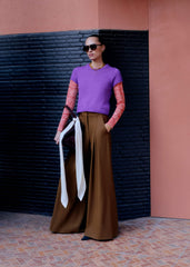 Walnut Brown Ultimate Very Wide-Leg Pant meandem