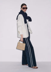 Navy Rib Trim Track Pant meandem