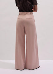 Pink Pleat Wide-Leg Pant meandem