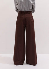 Cinnamon Pinstripe Wide-Leg Pant meandem