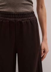 Brown Sweatshirt Wide-Leg Track Pant meandem