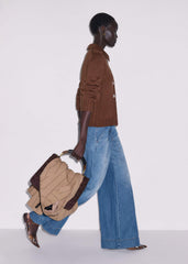 Mid-Blue High Waist Wide Jean meandem