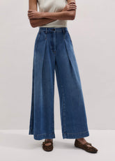 Blue Straight Culotte Jean meandem