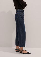 Dark Blue Straight Crop Jean meandem