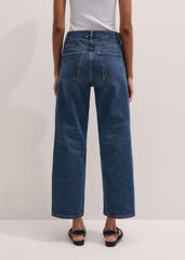 Dark Blue Straight Crop Jean meandem