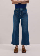 Blue Leg Elongator Crop Jean meandem