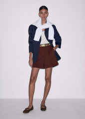 Cinnamon Brown Tailored Summer Short meandem