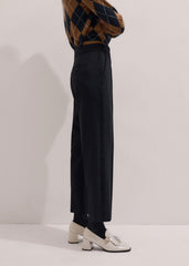Black Slim Crop Tux Pant | Pants meandem
