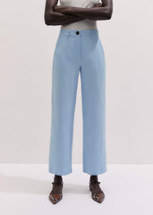 Blue Straight Crop Pant meandem