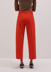 Orange Straight Crop Tailored Pant meandem