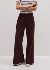 Cinnamon Pinstripe Leg Elongator Pant meandem