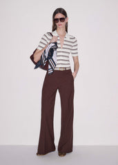 Cinnamon Pinstripe Leg Elongator Pant meandem