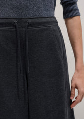 Gray Herringbone Barrel-Leg Pant meandem