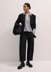 Black Barrel Leg Pant meandem