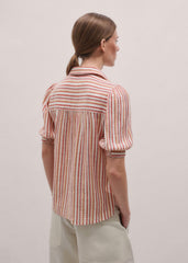 Pink Stripe Summer Blouse meandem