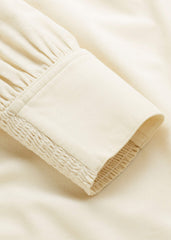 Cream Super Soft Micro Cord Blouse meandem