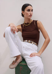 Cinnamon Brown 2-In-1 Vest meandem