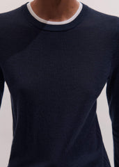 Navy Barely There Sweater meandem