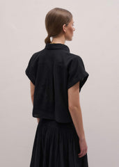 Black Tie Front Beach Shirt meandem