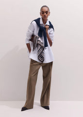 White Clever Oversized Shirt meandem