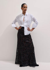 White Relaxed Tux Shirt meandem