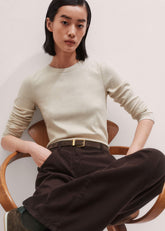 Cream Perfect Basic Top meandem