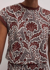 Cinnamon Rising Wildflowers Relaxed Crop Tee meandem