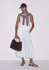 White Shell Crop Top meandem