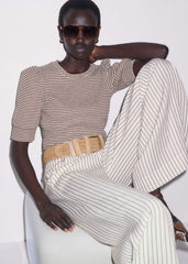 Cinnamon Brown Feminine Sleeve Tee meandem