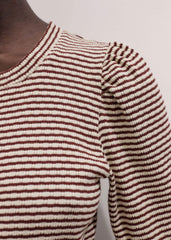 Cinnamon Brown Feminine Sleeve Tee meandem