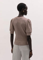 Cinnamon Brown Feminine Sleeve Tee meandem