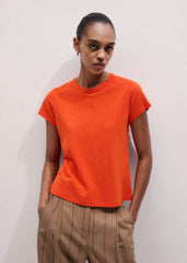 Orange Soft Washed Straight Tee meandem