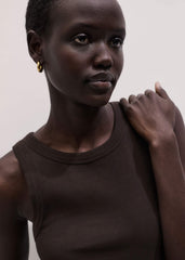 Brown Perfect Basic Vest meandem