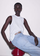 White Racerback Swing Top meandem