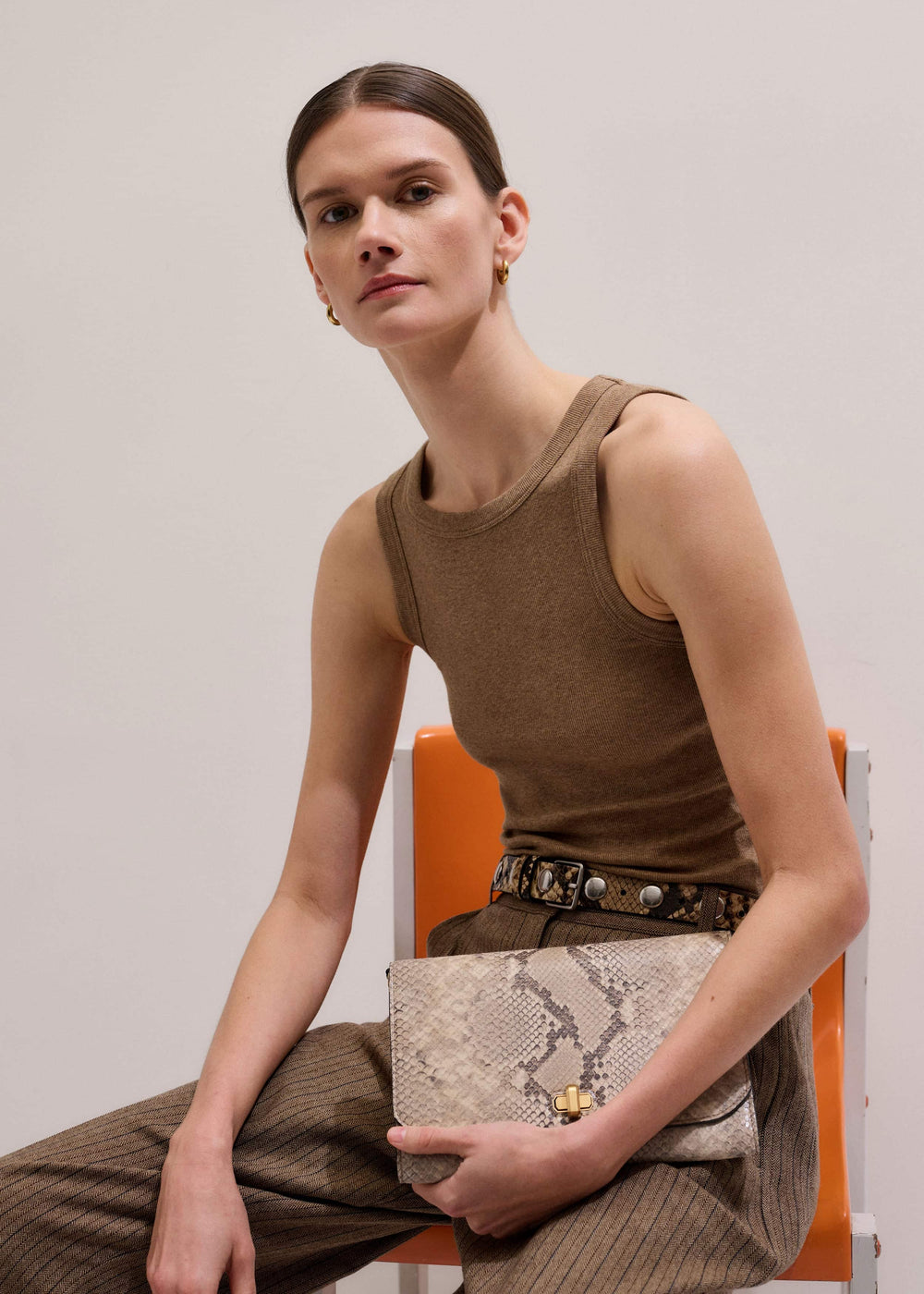 Camel Brown Ultimate Crew Neck Tank meandem