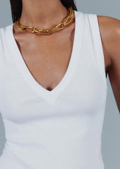 White Ultimate V-Neck Vest meandem