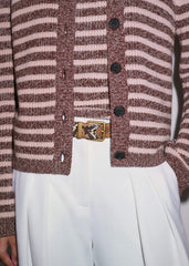 Cinnamon Brown Straight Cardigan meandem