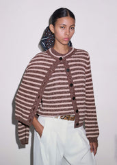 Cinnamon Brown Straight Knit Tee meandem