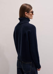 Navy Raglan Sweater + Snood meandem