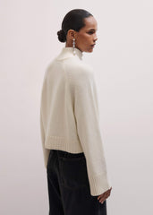 Cream Two-Way Zip Jacket meandem